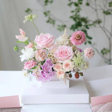 Pudełko na prezent BOX Surprise 25x35 cm białe