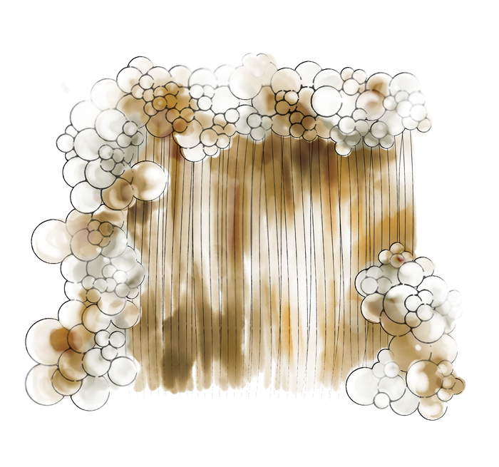 Ścianka balonowa na stelażu kwadratowym z kurtyną