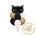 Zestaw balonów bukiet balonowy z kotkiem czarnym DLA NIEJ 7 szt. Z HELEM