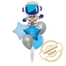 Zestaw balonów Bukiet balonowy KOSMOS Astronauta z personalizacją ( 6 szt.) Z HELEM