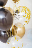 Zestaw balonów z czarną gwiazdką bukiet balonowy (10 szt.) Z HELEM