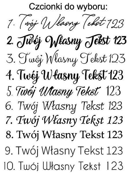 PERSONALIZACJA na balon (SAM NAPIS) do 29 cm długości