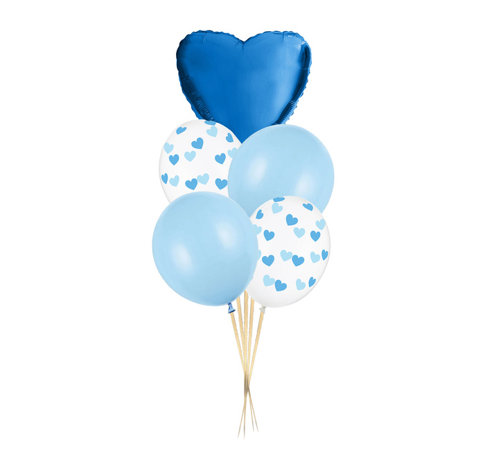 Zestaw balonów Bukiet balonowy idealny na baby shower  dla chłopca(5 szt)