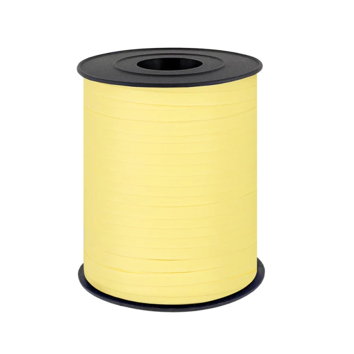 Wstążka plastikowa żółta pastelowa 225 m