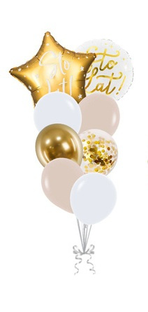 Zestaw balonów bukiet balonowy urodzinowy STO LAT dla NIEJ 8 szt.