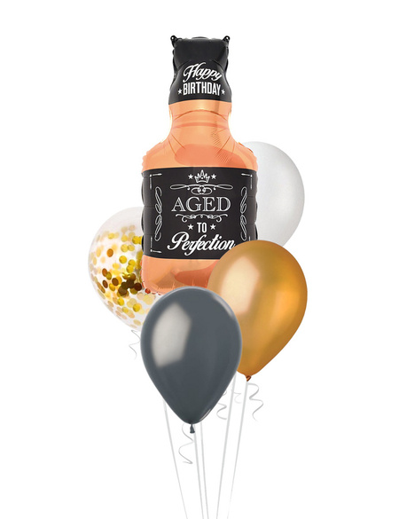 Zestaw balonów bukiet balonowy Dla niego Whisky (5 szt.) Z HELEM