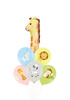 Zestaw balonów Bukiet balonowy ze zwierzątkami na 1 urodziny (6 szt.) Z HELEM