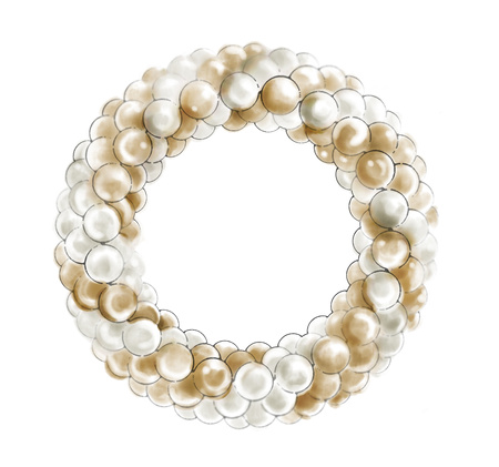 Balonowa girlanda na stelażu klasyczna koło całe