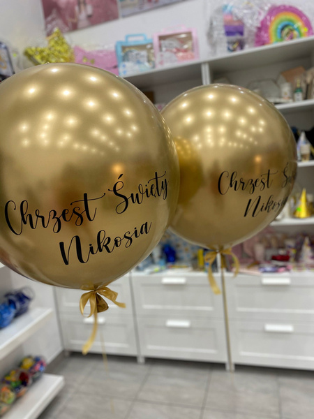 PERSONALIZACJA na balon (SAM NAPIS) do 29 cm długości