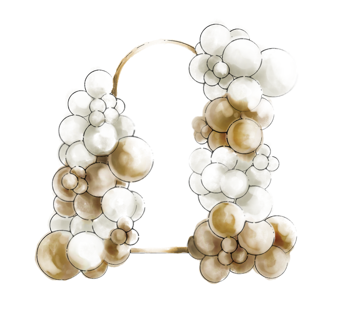 Balonowa girlanda na stelażu łuk organiczny połowa