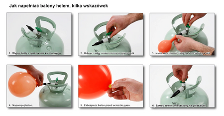 Butla z helem jednorazowa na 30 balonów HELIUM KIT 0,25m3