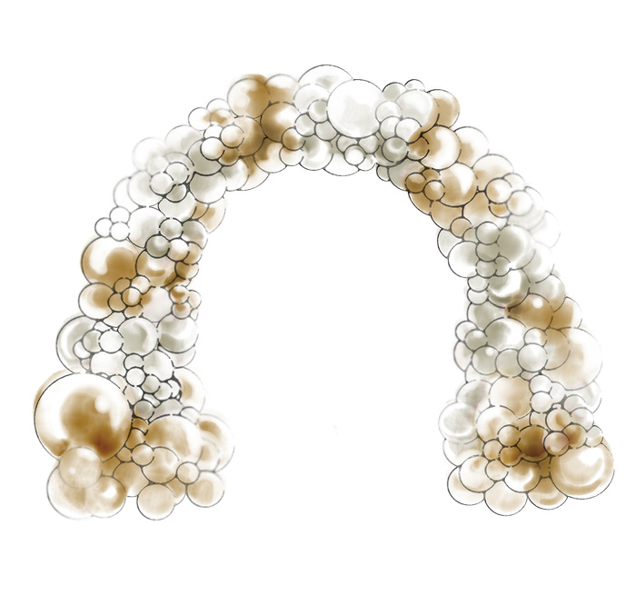 Balonowa girlanda na stelażu łuk bramka balonowa organiczna